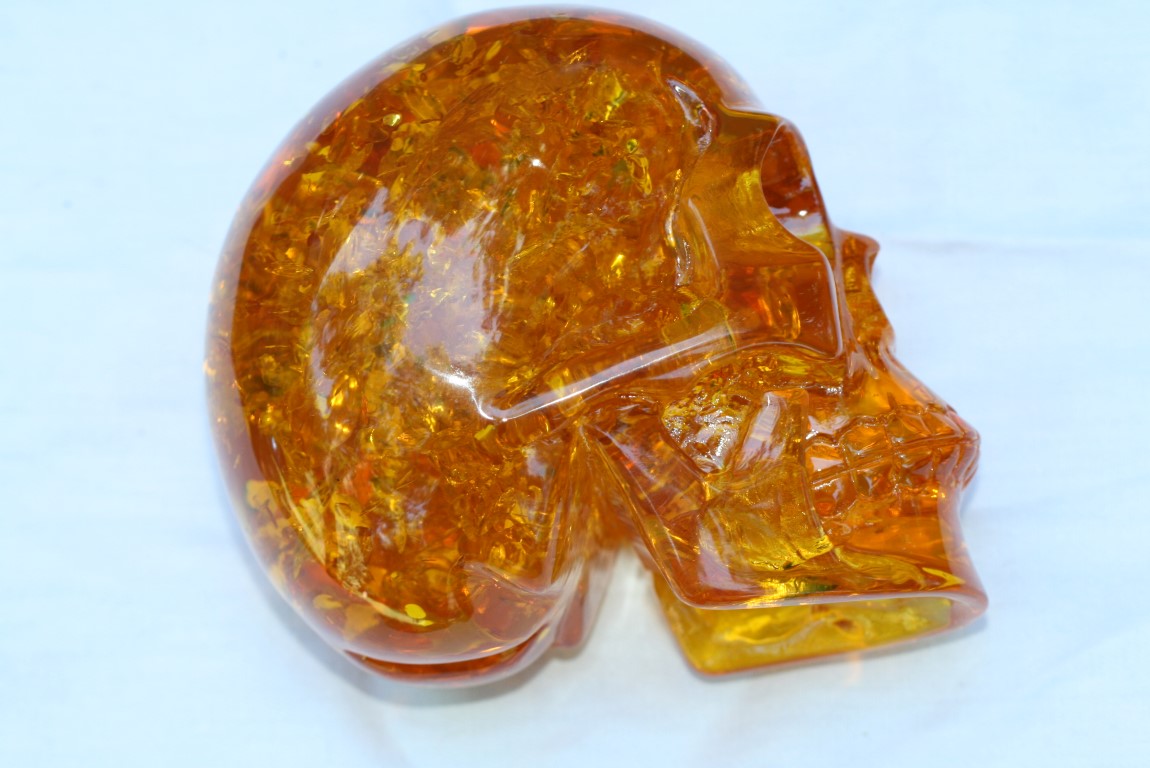 Amber Reconstituted Amber Skull Elevates your mood 5395